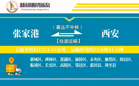 张家港到西安物流公司-电商运输专线「准时保障」
