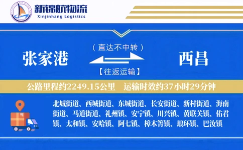 张家港到西昌物流公司